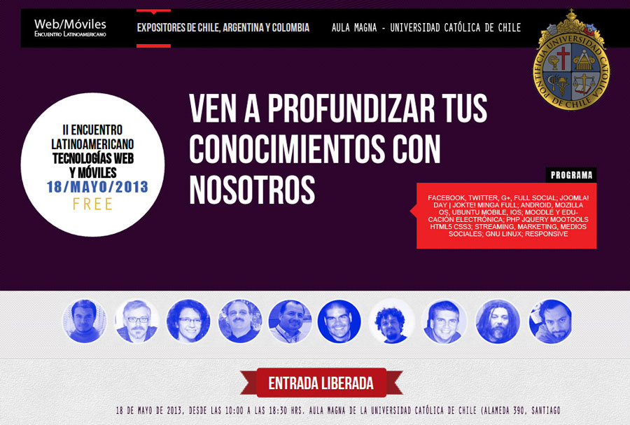 II Encuentro de Tecnologías Web y Dispositivos Móviles